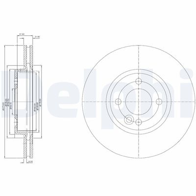 Brake Disc DELPHI BG3661C