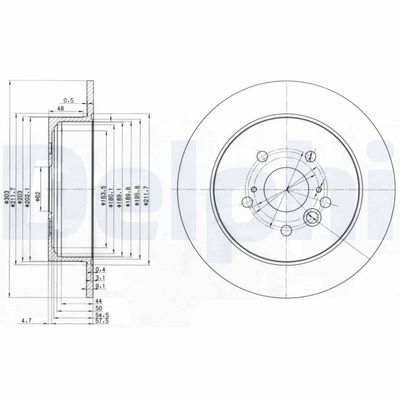 Brake Disc DELPHI BG3691