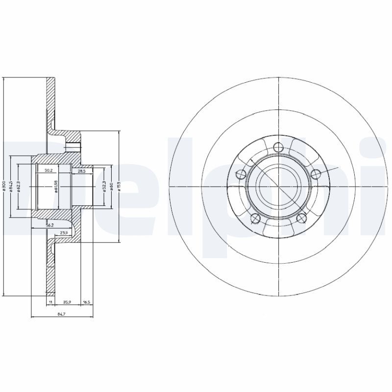 DELPHI BG3732 Brake Disc