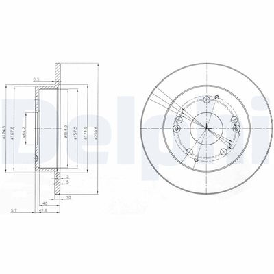 Brake Disc DELPHI BG3746