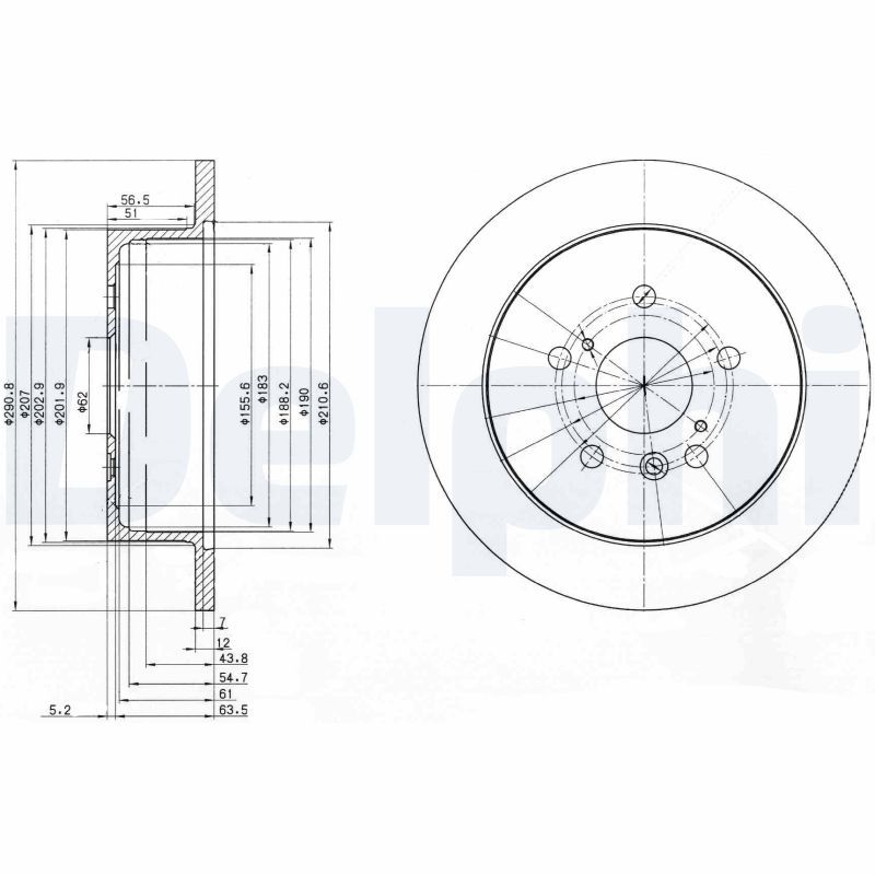 DELPHI BG3779 Brake Disc