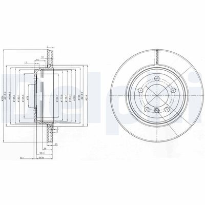 Brake Disc DELPHI BG3787