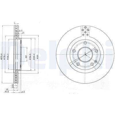 Brake Disc DELPHI BG3829