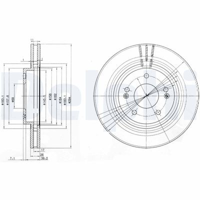 Brake Disc DELPHI BG3860