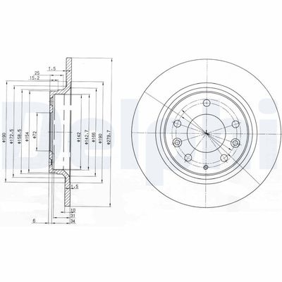 Brake Disc DELPHI BG3875