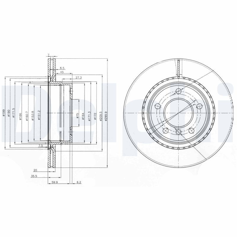DELPHI BG3901 Brake Disc