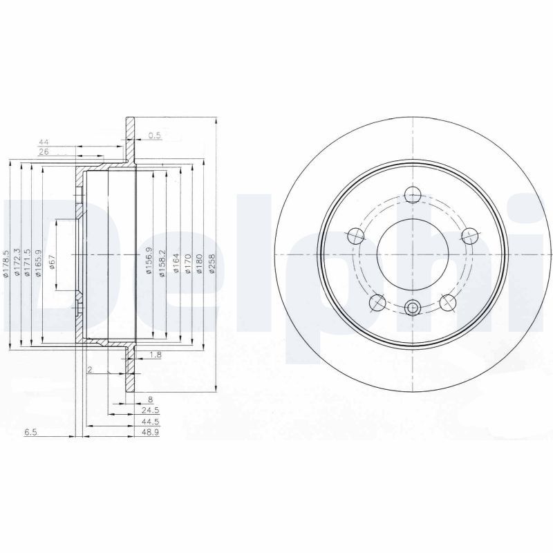 DELPHI BG3910 Brake Disc