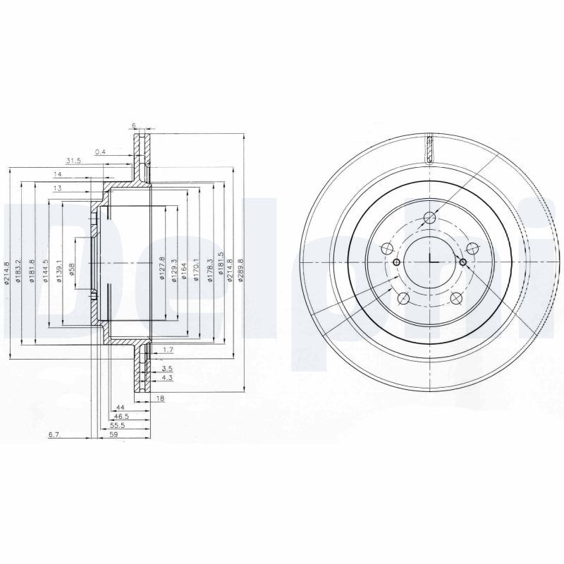 DELPHI BG3931 Brake Disc