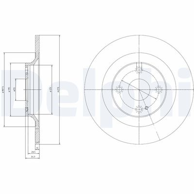 Brake Disc DELPHI BG3967