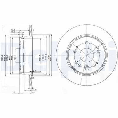 Brake Disc DELPHI BG3979