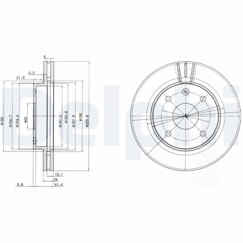 DELPHI BG4003 Brake Disc
