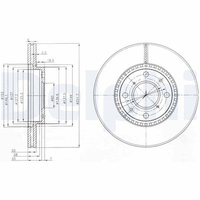 Brake Disc DELPHI BG4049