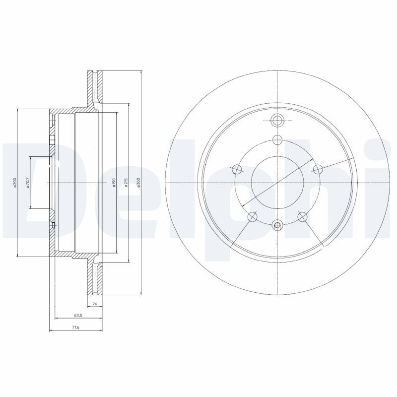 DELPHI BG4069 Brake Disc