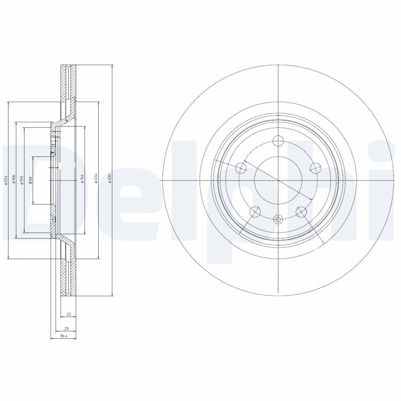 DELPHI BG4078 Brake Disc