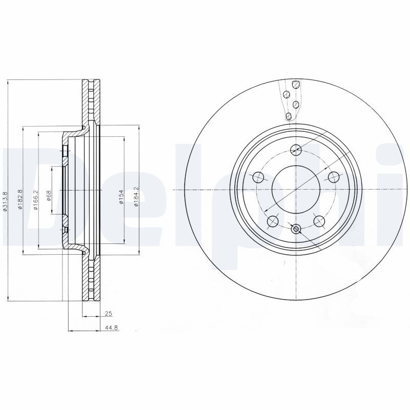 DELPHI BG4079C Brake Disc