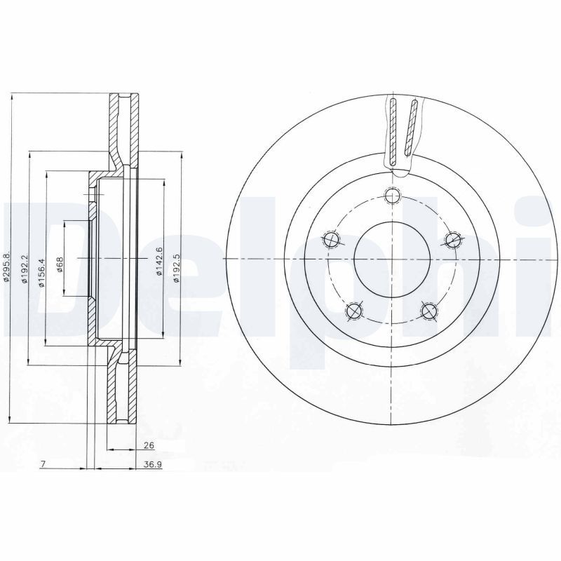 DELPHI BG4109 Brake Disc