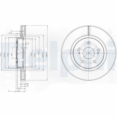 Brake Disc DELPHI BG4131