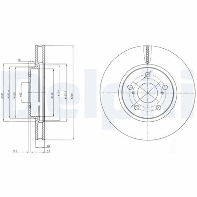Brake Disc DELPHI BG4139C