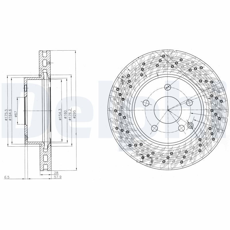 DELPHI BG4142C Brake Disc