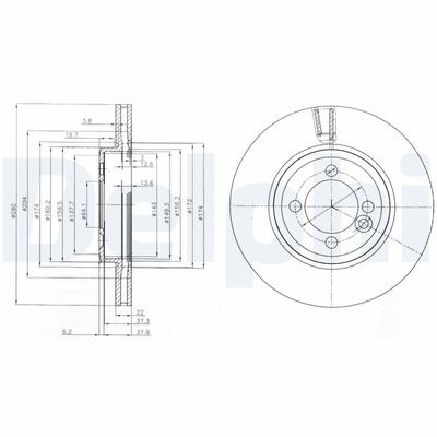 Brake Disc DELPHI BG4146