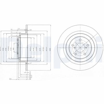 Brake Disc DELPHI BG4154