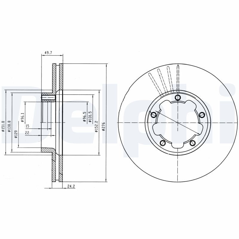 DELPHI BG4173 Brake Disc