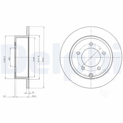Brake Disc DELPHI BG4179