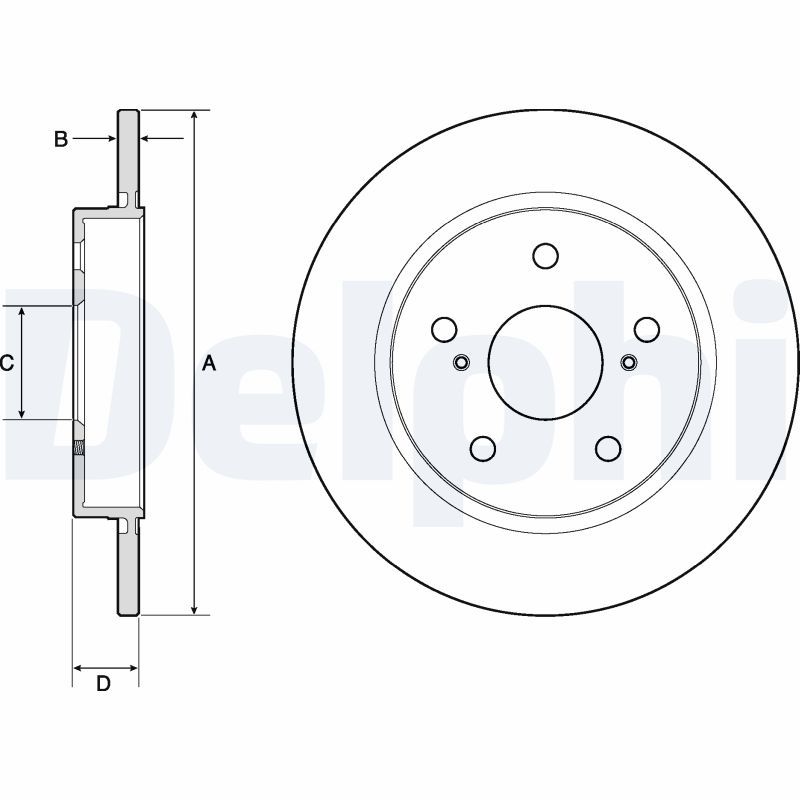 DELPHI BG4183 Brake Disc