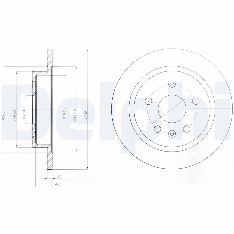 DELPHI BG4188C Brake Disc