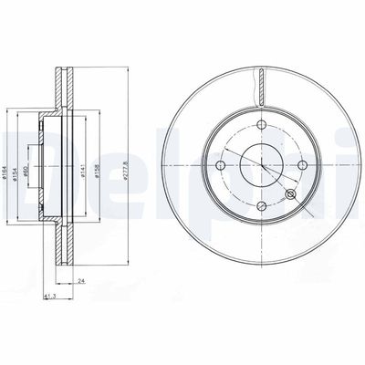 Brake Disc DELPHI BG4193