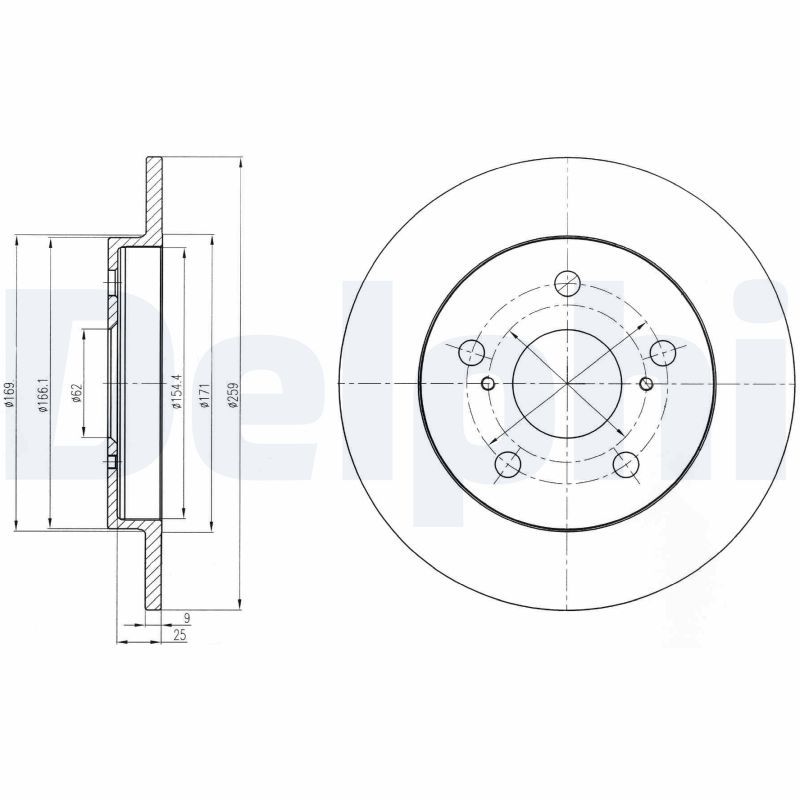 DELPHI BG4233 Brake Disc