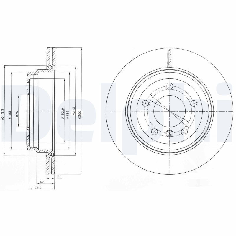DELPHI BG4243C Brake Disc