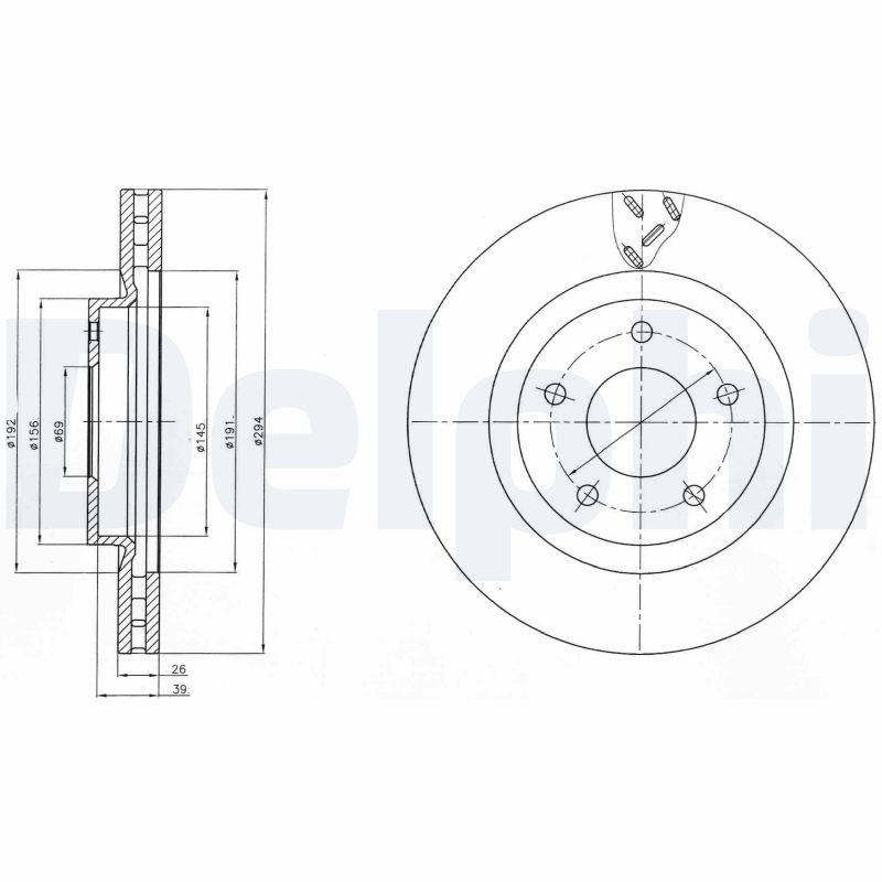 DELPHI BG4246 Brake Disc