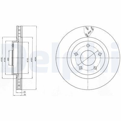 Brake Disc DELPHI BG4246