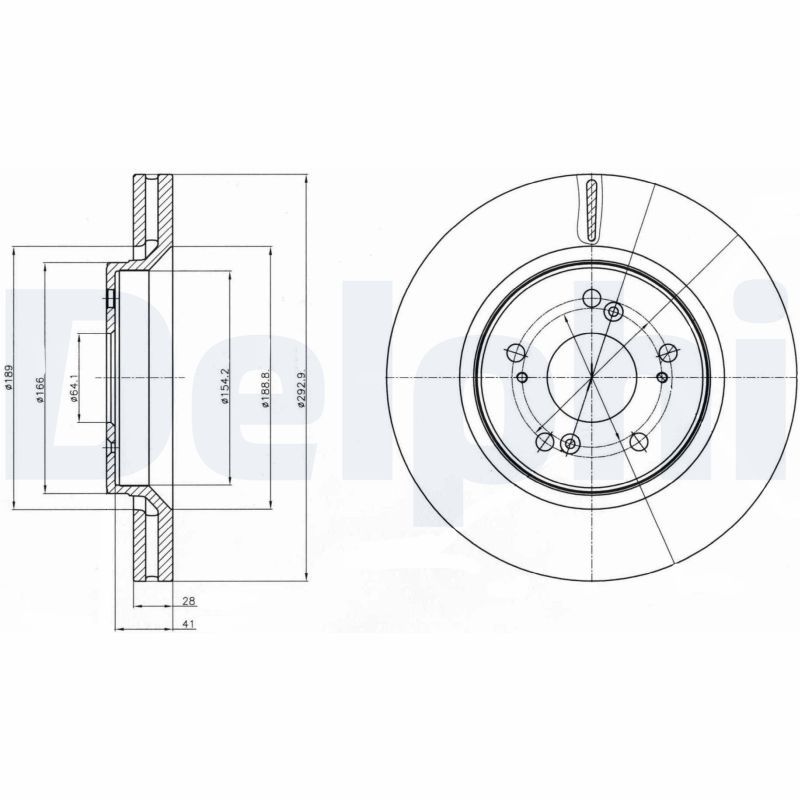 DELPHI BG4250C Brake Disc