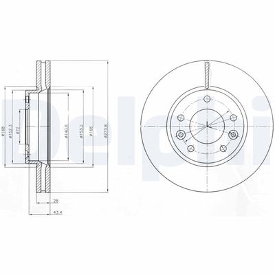 Brake Disc DELPHI BG4261