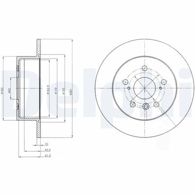Brake Disc DELPHI BG4268