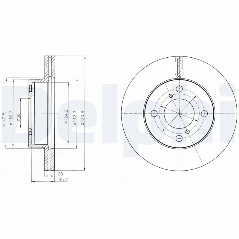 DELPHI BG4271 Brake Disc