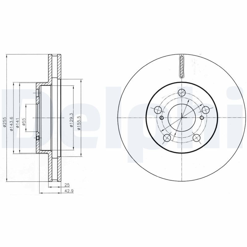 DELPHI BG4290 Brake Disc