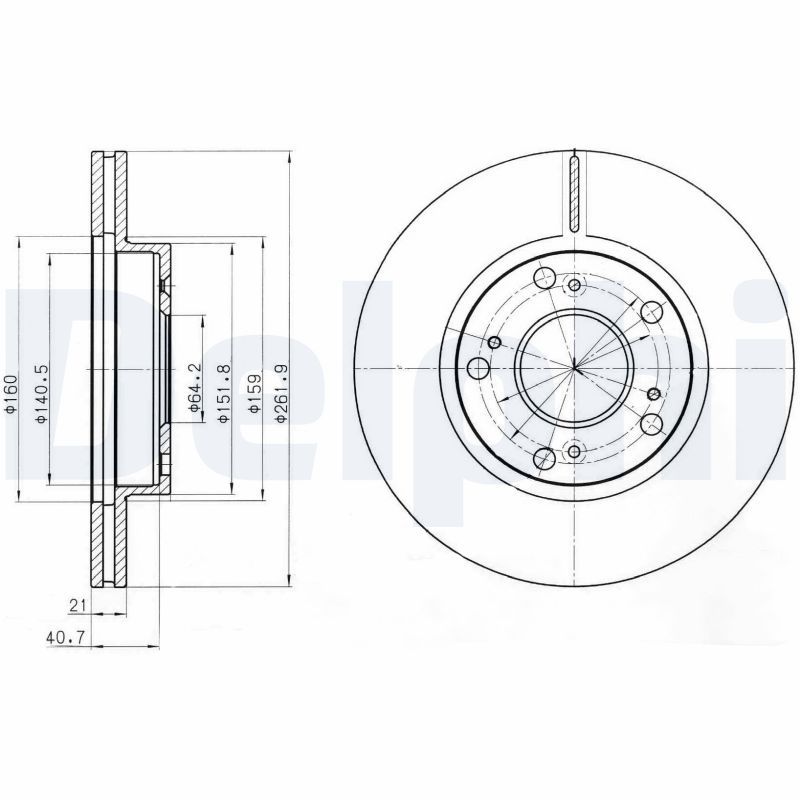 DELPHI BG4294 Brake Disc