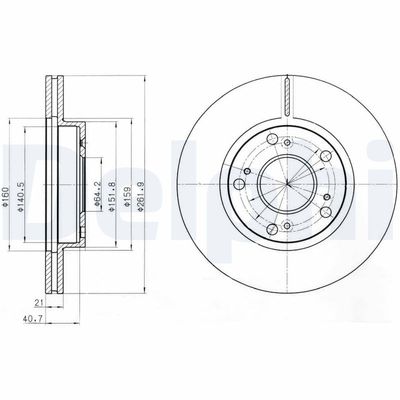 Brake Disc DELPHI BG4294