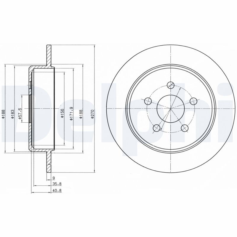 DELPHI BG4313 Brake Disc