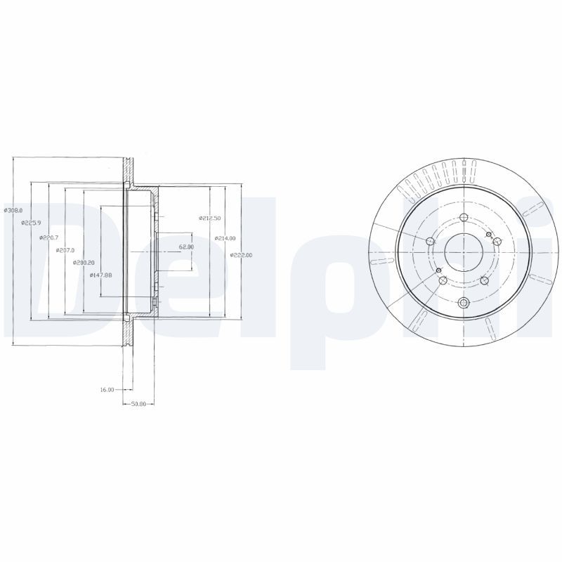DELPHI BG4329 Brake Disc