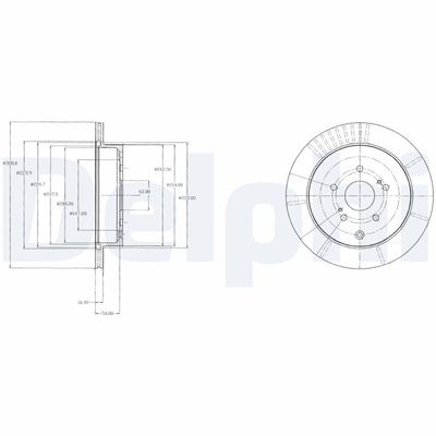 Brake Disc DELPHI BG4329