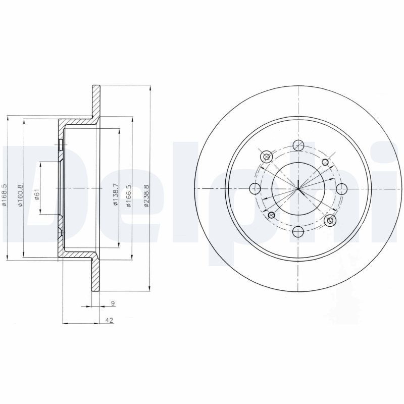 DELPHI BG4333 Brake Disc