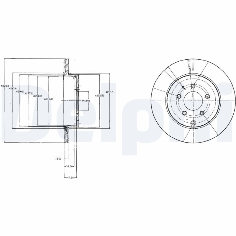 DELPHI BG4341 Brake Disc