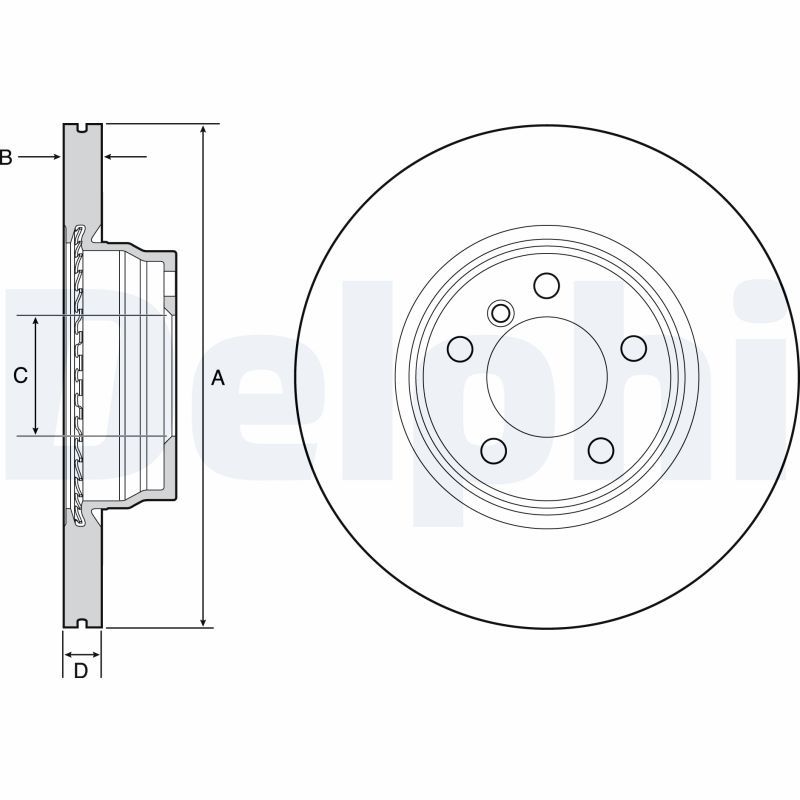 DELPHI BG4458C Brake Disc