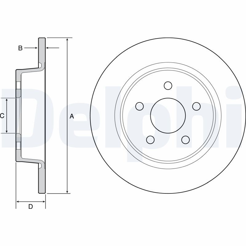 DELPHI BG4533 Brake Disc
