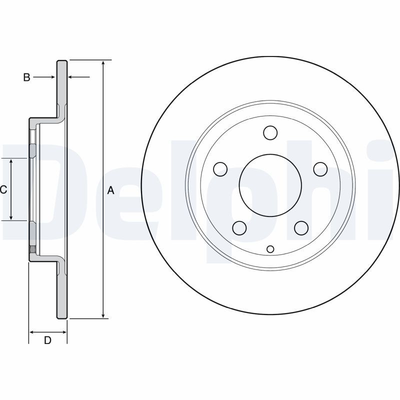 DELPHI BG4534 Brake Disc