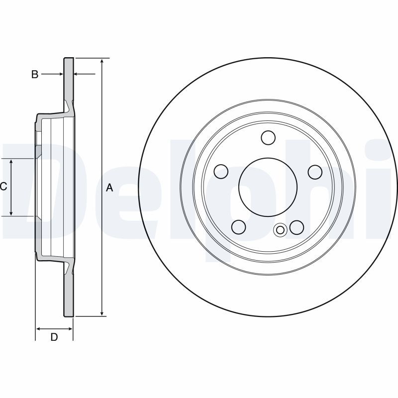 DELPHI BG4558C Brake Disc